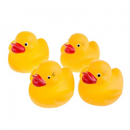 Joaca, activitati si ambalaje - Set 4 jucarii pentru baie Tullo 012G, Galben