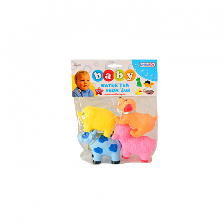 Set 4 jucarii pentru baie Unikatoy 901523, Multicolor [1]