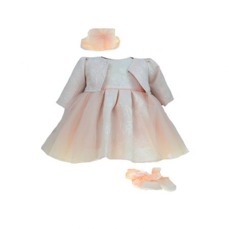 Botezul bebelusului - Set 4 piese pentru fete Mini Junior 02-ROC