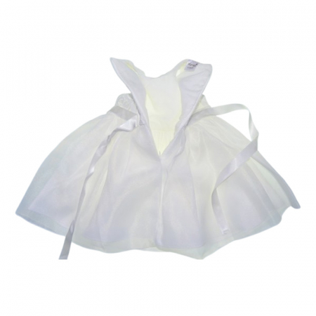Set 4 piese rochie eleganta din dantela, pentru botez, pentru fete, Mini Junior 3664-56-62, Alb [6]
