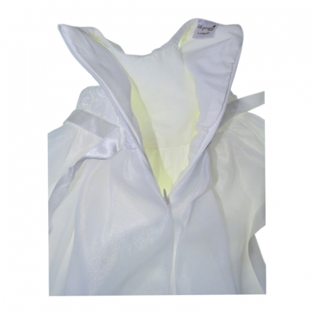 Set 4 piese rochie eleganta din dantela, pentru botez, pentru fete, Mini Junior 3664-56-62, Alb [3]