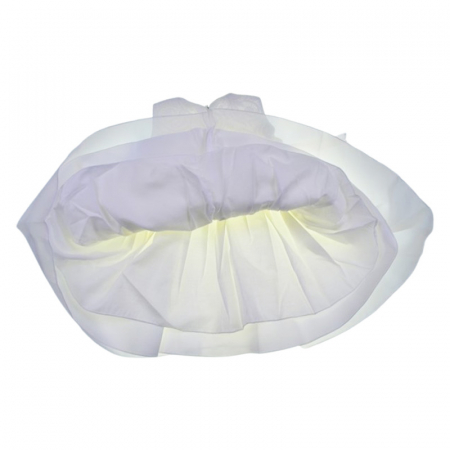 Set 4 piese rochie eleganta din dantela, pentru botez, pentru fete, Mini Junior 3664-56-62, Alb [4]