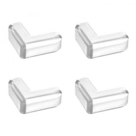 Protectii copii si  bebelusi - Set 4 protectii colturi Bocioland BL001, Transparent