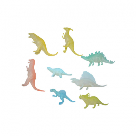 Joaca, activitati si ambalaje - Set 8 dinozauri pentru copii Midex 633412M, Multicolor