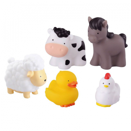 Figurine - Set 5 figurine animale domestice 5 cm Mini Junior 9802, Multicolor