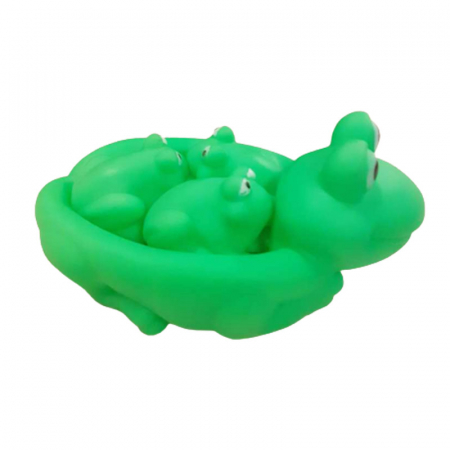 Set 4 figurine broscute pentru baie Mini Junior SONA-1, Verde [2]