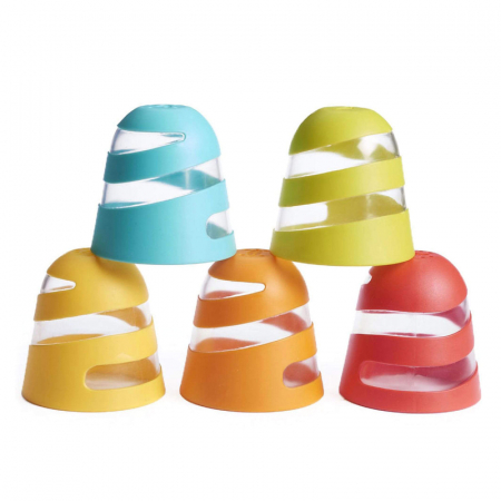 Jucarii pentru baie si accesorii - Set 5 jucarii de baie Tiny Love Spiral Splash Cups 862188, Multicolor