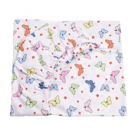 Set 5 piese lenjerie si aparatori patut 120 x 60 cm Mini Junior VLT-15, Alb [2]