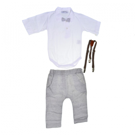 Compleuri baieti maneca lunga - Set 3 piese pentru baieti Mini Junior SET-3PMJ1, Multicolor