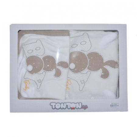 Set 5 piese pentru baieti Mini Junior SET-MJ5P, Bej [1]