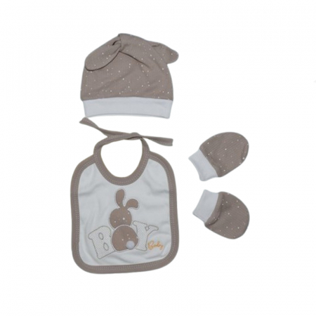 Set 5 piese pentru baieti Mini Junior SET-MJ5P, Bej [4]