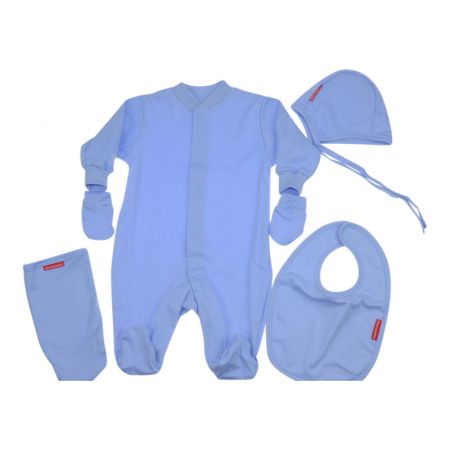 Salopete bebelusi baieti - Set 5 piese pentru copii Marcinkowski 406379A-62, Albastru