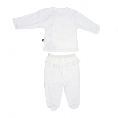 Set 5 piese pentru fetite Mini Junior SET-123, Alb [2]