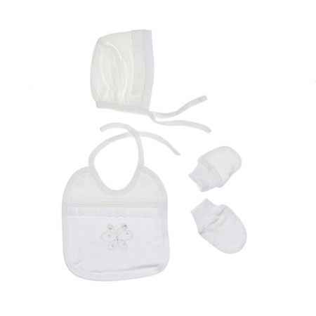 Set 5 piese pentru fetite Mini Junior SET-123, Alb [4]