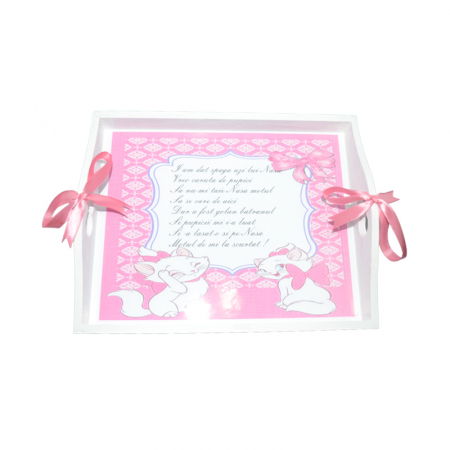 Set 5 piese tavita de taiere a motului pentru fete Mini Junior TTM-02, Roz [2]