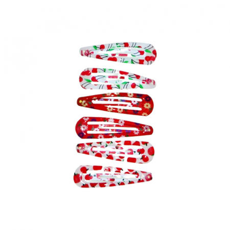 Accesorii par fetite - Set 6 agrafe de par pentru fete, Mini Junior AGRF1903, Multicolor