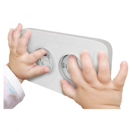 Set 6 protectii pentru priza BabyOno 962, Alb [4]