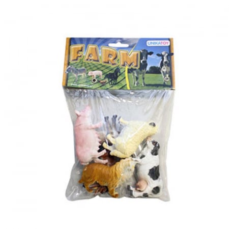 Set animale domestice 6 piese Unika Toy Farm 24391, Multicolor [7]