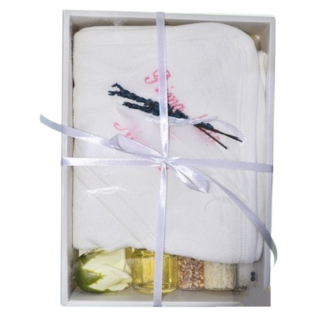 Set cadou personalizat, din 8 piese, pentru prima baita dupa botez, Mini Junior, S1411R, Multicolor [1]