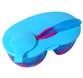 Vesela si tacamuri bebelusi - Set castron voiaj BabyOno 1021A