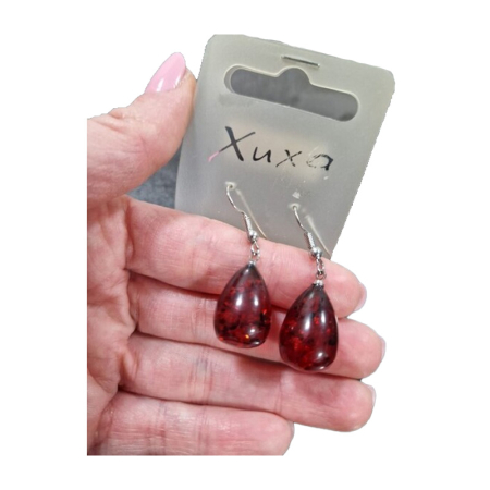 Set colier si cercei cu pietre, pentru dama, Mini junior MJ2312R, Rosu [3]