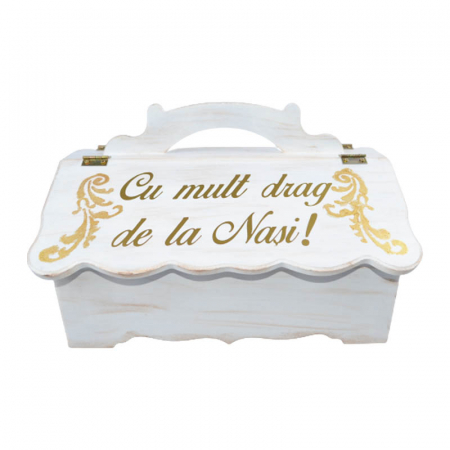 Set complet 8 piese trusou elegant pentru botez Mini Bimbi T080323-AU, Auriu [1]