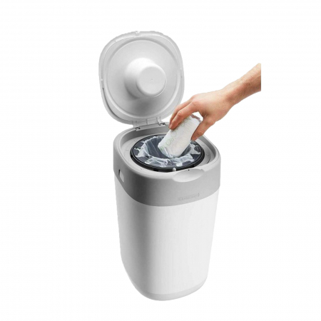 Set cos pentru depozitare scutece si 4 rezerve Tommee Tippee Sangenic Twist & Click 510204, Alb [2]