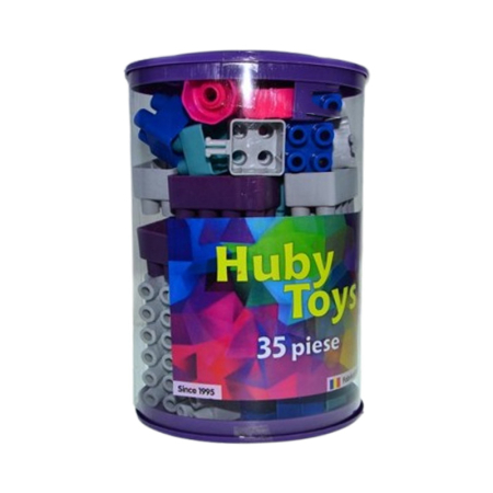 Set cuburi pentru construit, 35 piese, Mini Junior, 2011M2, Multicolor [2]