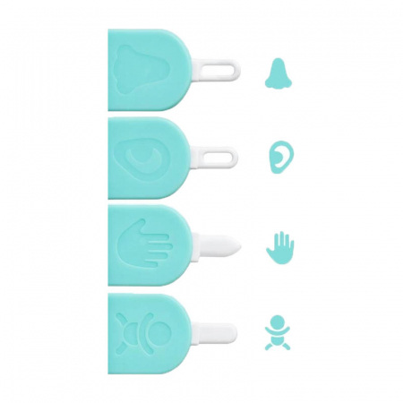 Articole de ingrijire - Instrument 3 in 1 pentru curatat nasul, unghiile si urechile pentru bebelusi Frida Baby 220348, Alb