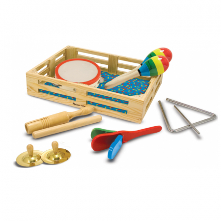 Set de joaca Melissa & Doug instrumente muzicale din lemn Mini Junior KM22025, Multicolor [2]