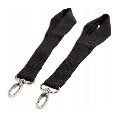 Carucioare - Set doua curele cu carlige pentru geanta carucior Caretero 304049, Negru