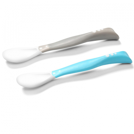 Vesela si tacamuri bebelusi - Set doua lingurite 6 luni BabyOno 1066-A