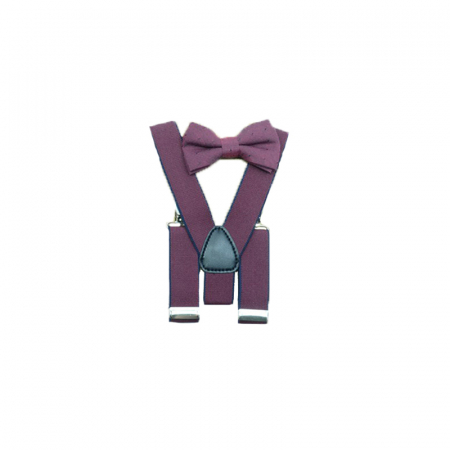 Set doua piese bretele si papion copii Topgal BRT-006-universal, Visiniu [0]