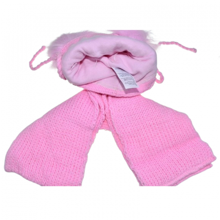 Set doua piese caciula si fular pentru fete Mini Junior 46-406, Roz [2]