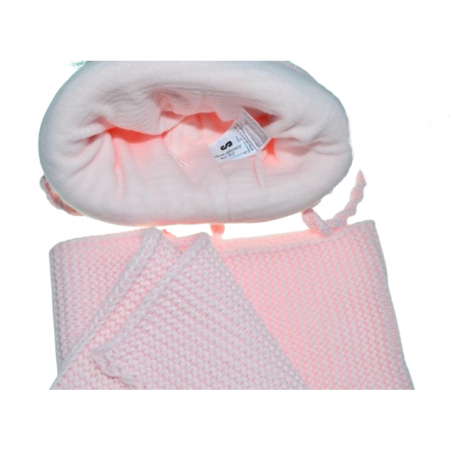 Set doua piese caciula si fular pentru fete Mini Junior 46-405, Roz [2]