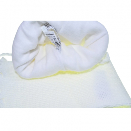 Set doua piese caciula si fular pentru fete Mini Junior 48-302-A, Alb [2]