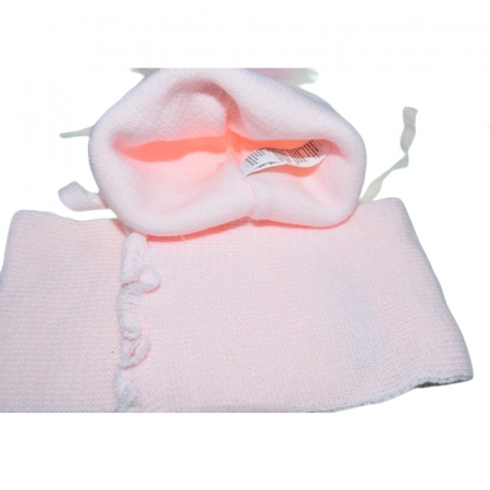 Set doua piese caciula si fular pentru fete Mini Junior 48-308-A, Roz [2]