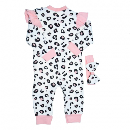 Set doua piese salopeta si bentita pentru fete Mini Junior SLP-MJ32, Multicolor [1]