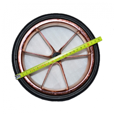 Set doua roti fata pentru carucior BabyActive RTA-BA38, Roz [1]