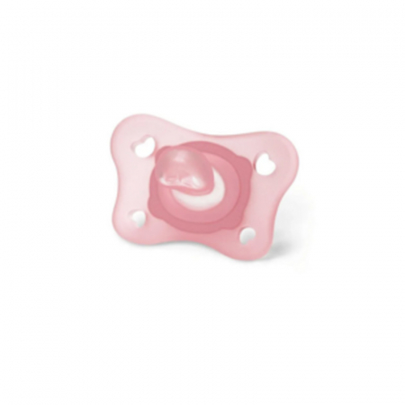 Set lanț, suzetă și biberon din polipropilena cu tetina din silicon 150 ml, Chicco Natural Feeling 122172R, Roz [4]