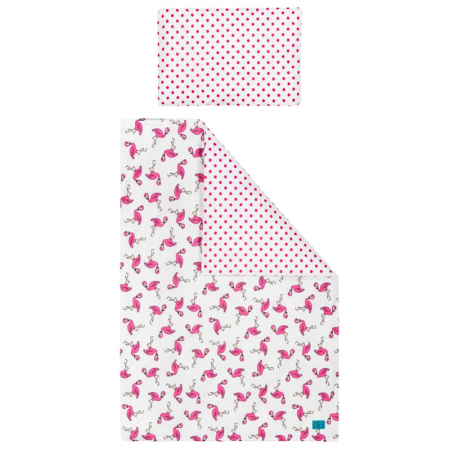 Accesorii camera bebe - Set lenjerie de pat 2 piese 120 x 90 cm pentru bebelusi Belisima P01-506-1, Multicolor