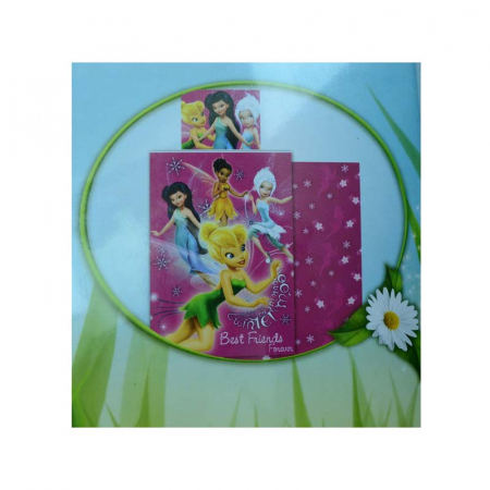 Set lenjerie de pat 2 piese 140 x 200 cm pentru copii Disney Fairies LDF-3, Multicolor [3]