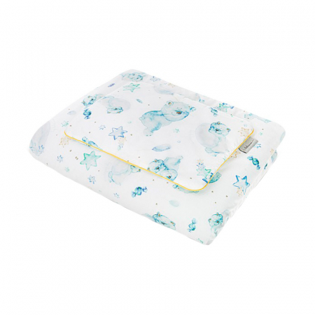 Accesorii camera bebe - Set lenjerie de pat 2 piese 90 x 120 pentru copii Belisima Mietus P02-0374, Multicolor
