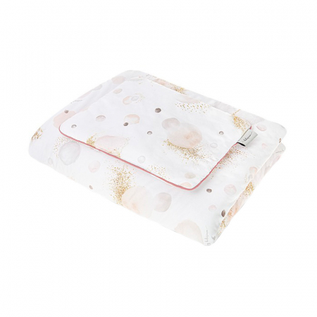 Accesorii camera bebe - Set lenjerie de pat 2 piese 90 x 120 pentru fete Belisima Babelki P02-0372, Multicolor