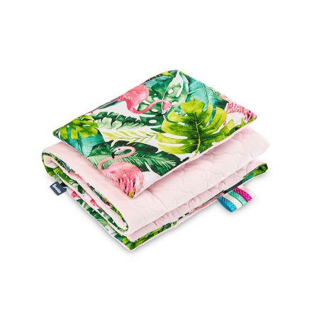 Accesorii camera bebe - Set lenjerie de pat 2 piese pentru bebelusi Sensillo 3288-R, Multicolor