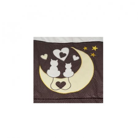 Set lenjerie de pat 2 piese pentru bebelusi Ty i My Kitten LPTMK2-MA, Multicolor [1]