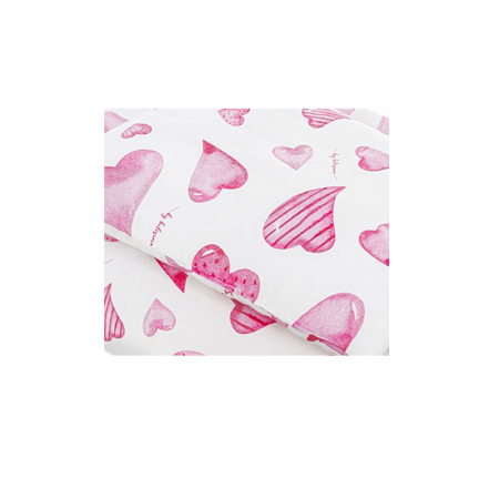 Set lenjerie de pat 2 piese pentru fete Belisima Serduszka P02-0186, Roz [1]