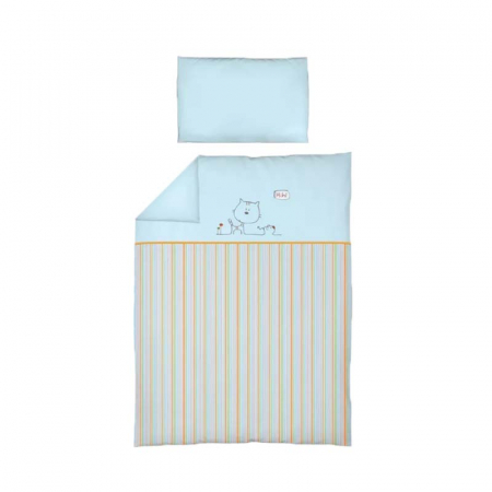 Accesorii camera bebe - Set lenjerie de pat 3 piese pentru bebelusi Ceba Baby HiHi 801-035-190, Multicolor