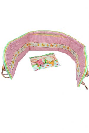 Set lenjerie de pat 4 piese 100 x 135 cm pentru copii IKS 2 SLPSB-28, Multicolor [3]