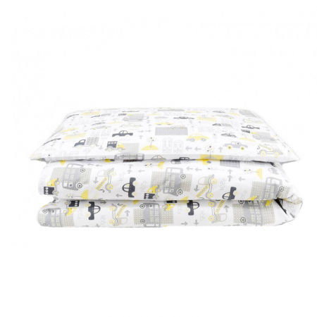 Accesorii camera bebe - Set lenjerie de pat 5 piese 135 x 100 cm MimiNu 146650-2, Multicolor